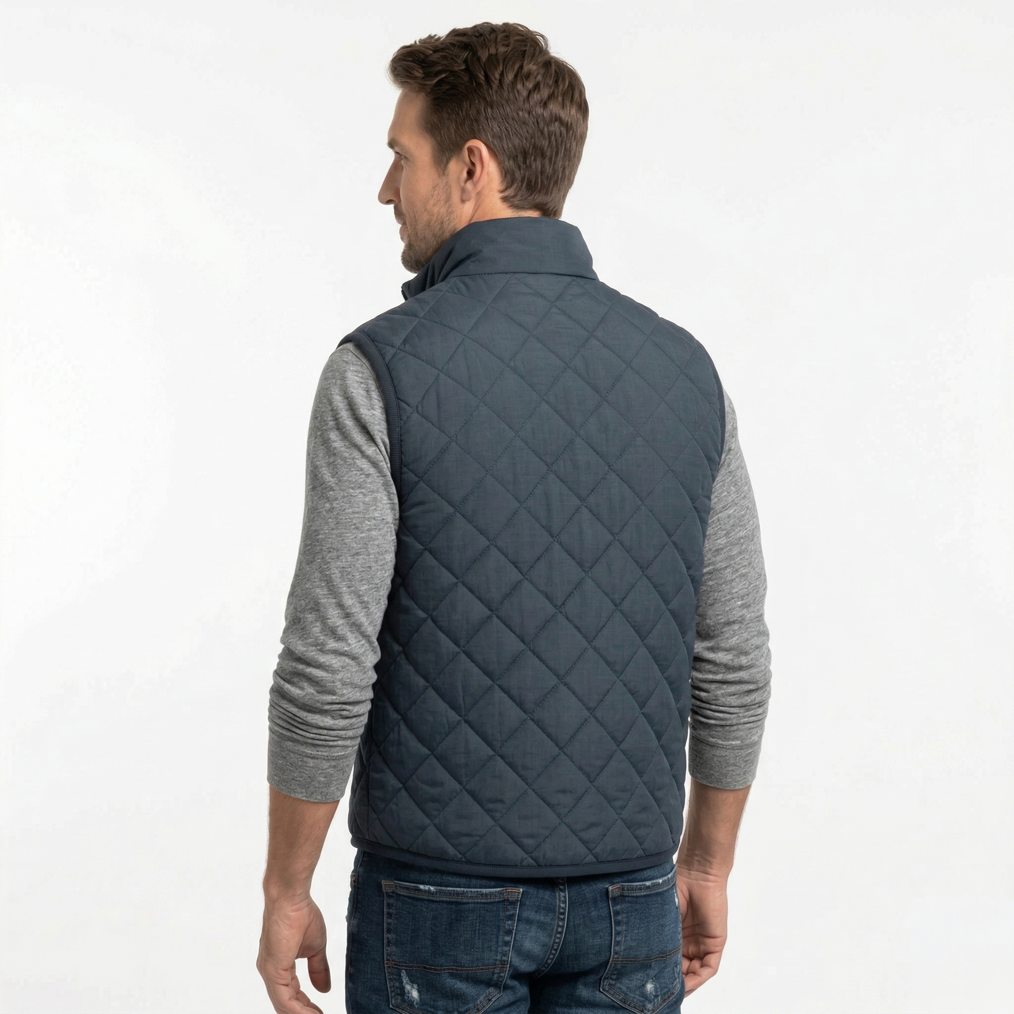 Chaleco Acolchado Rombo Men Navy