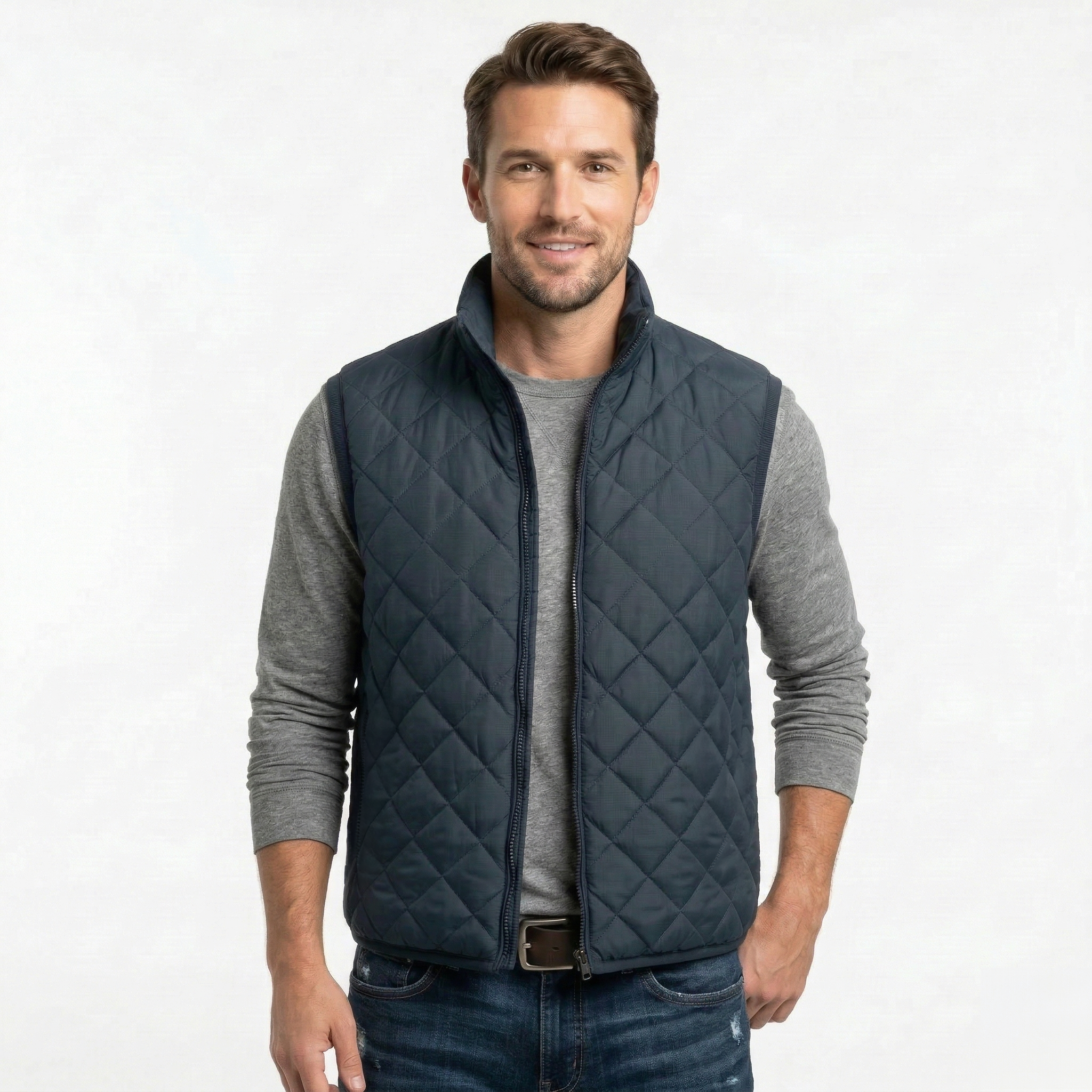 Chaleco Acolchado Rombo Men Navy