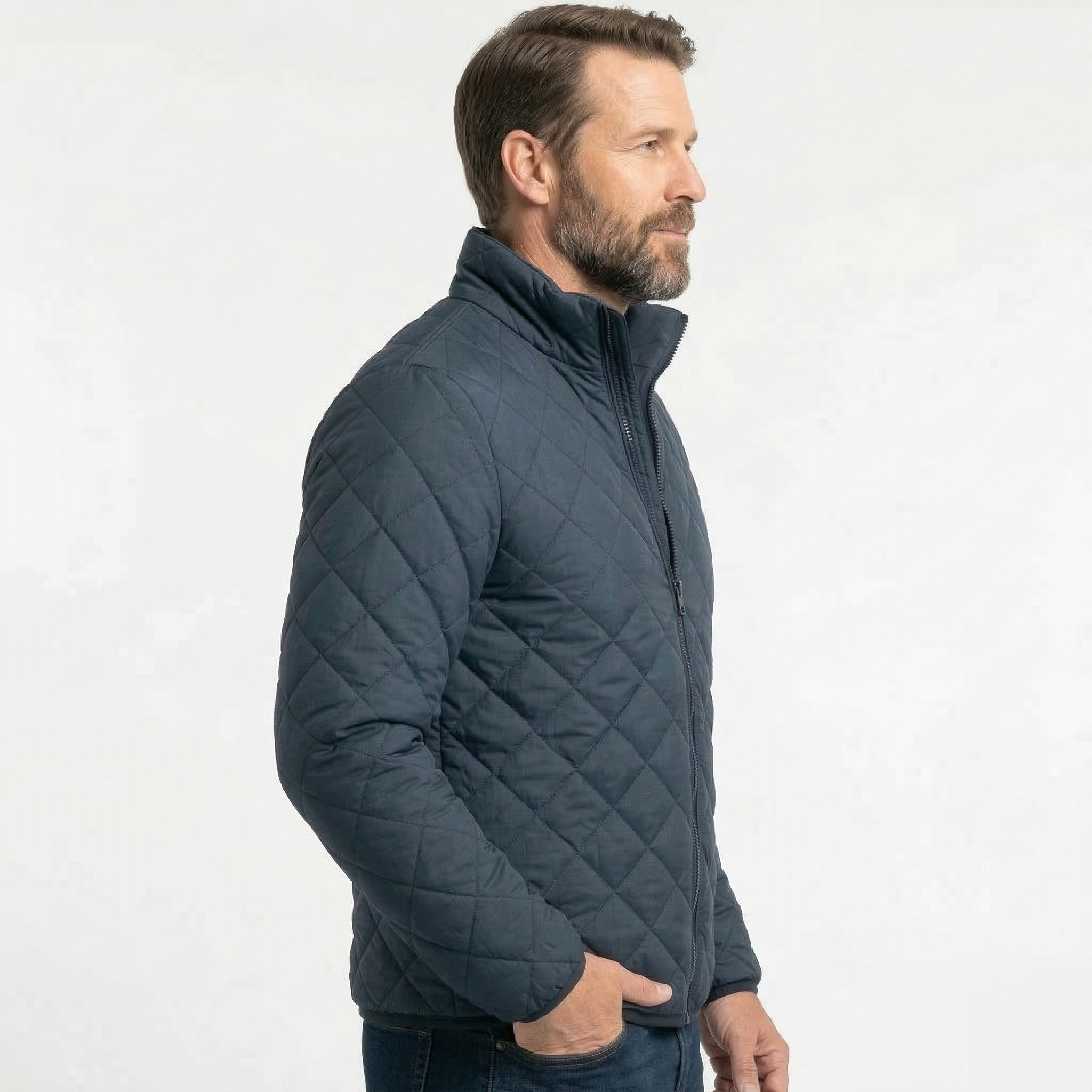 Chaqueta Acolchada Classic Rombo Men Navy