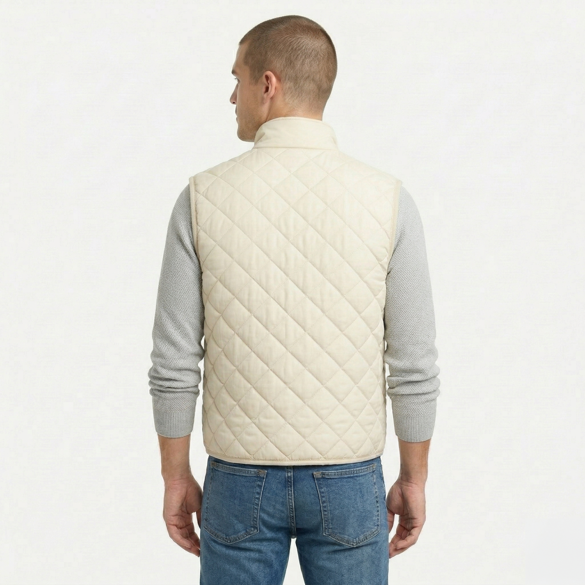 Chaleco Acolchado Rombo Men Bone