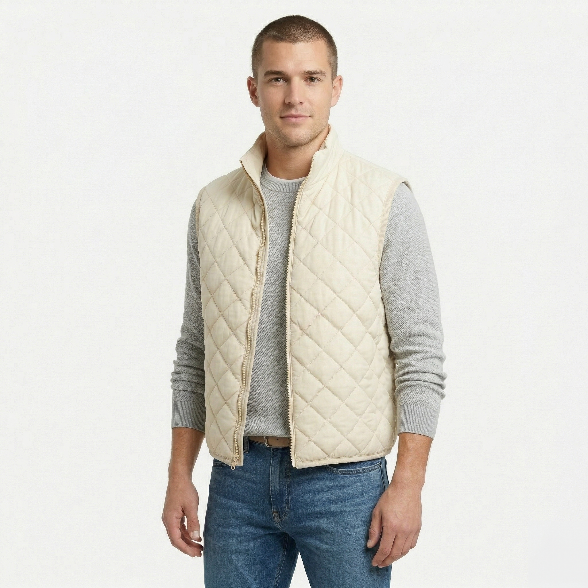 Chaleco Acolchado Rombo Men Bone