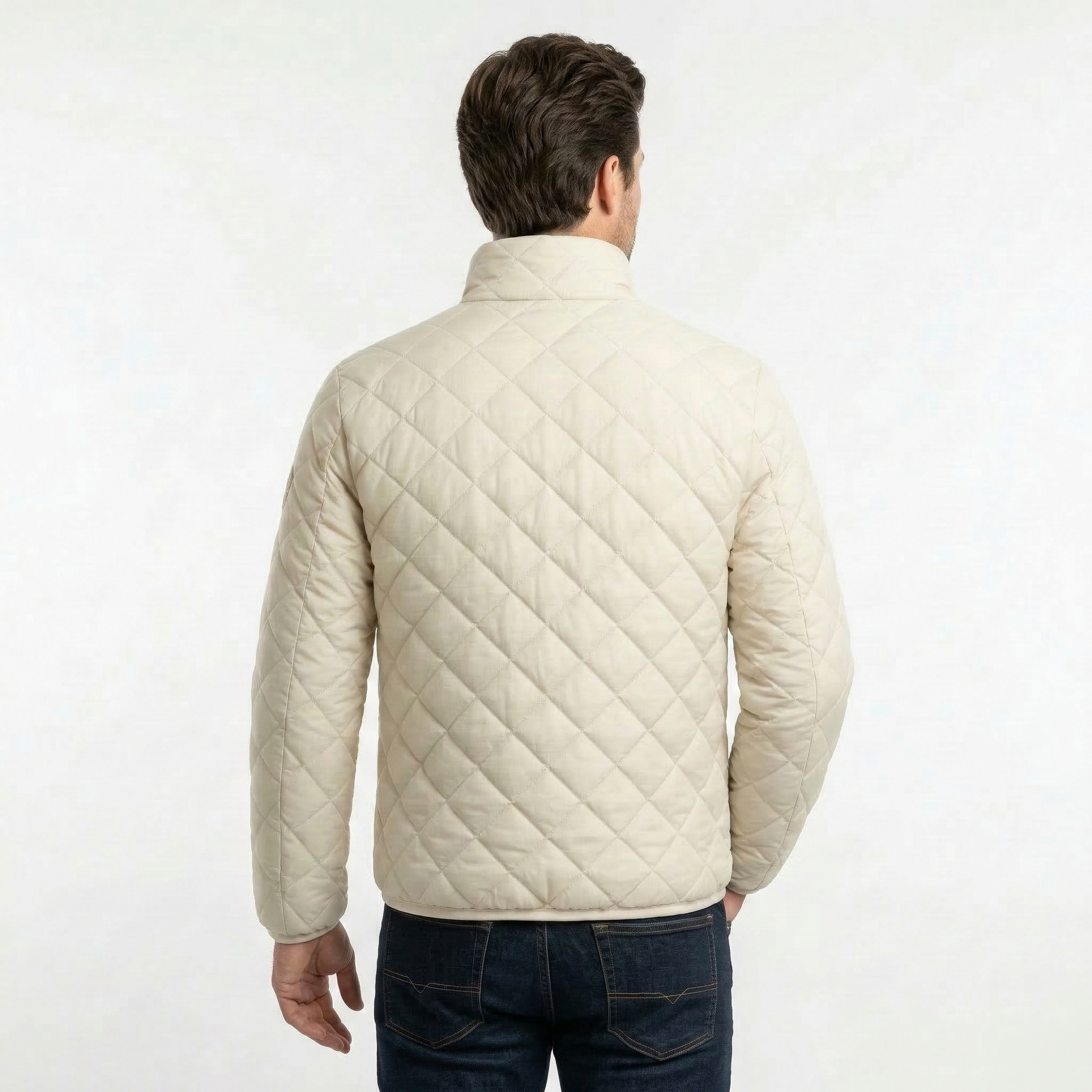 Chaqueta Acolchada Classic Men Rombo Bone