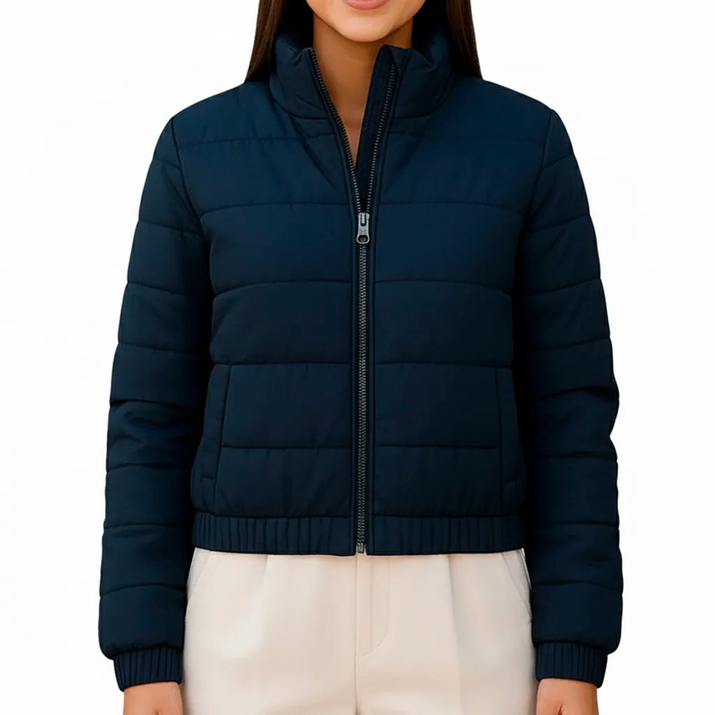 Chaqueta Acolchada Corta Women Navy