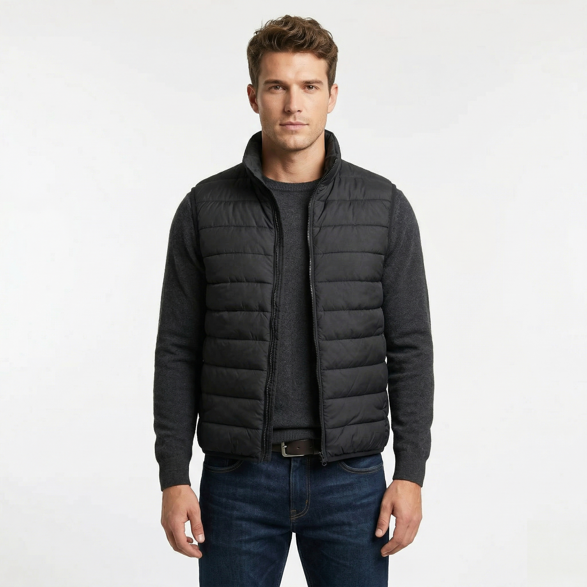 Chaleco Acolchado Línea Men Black