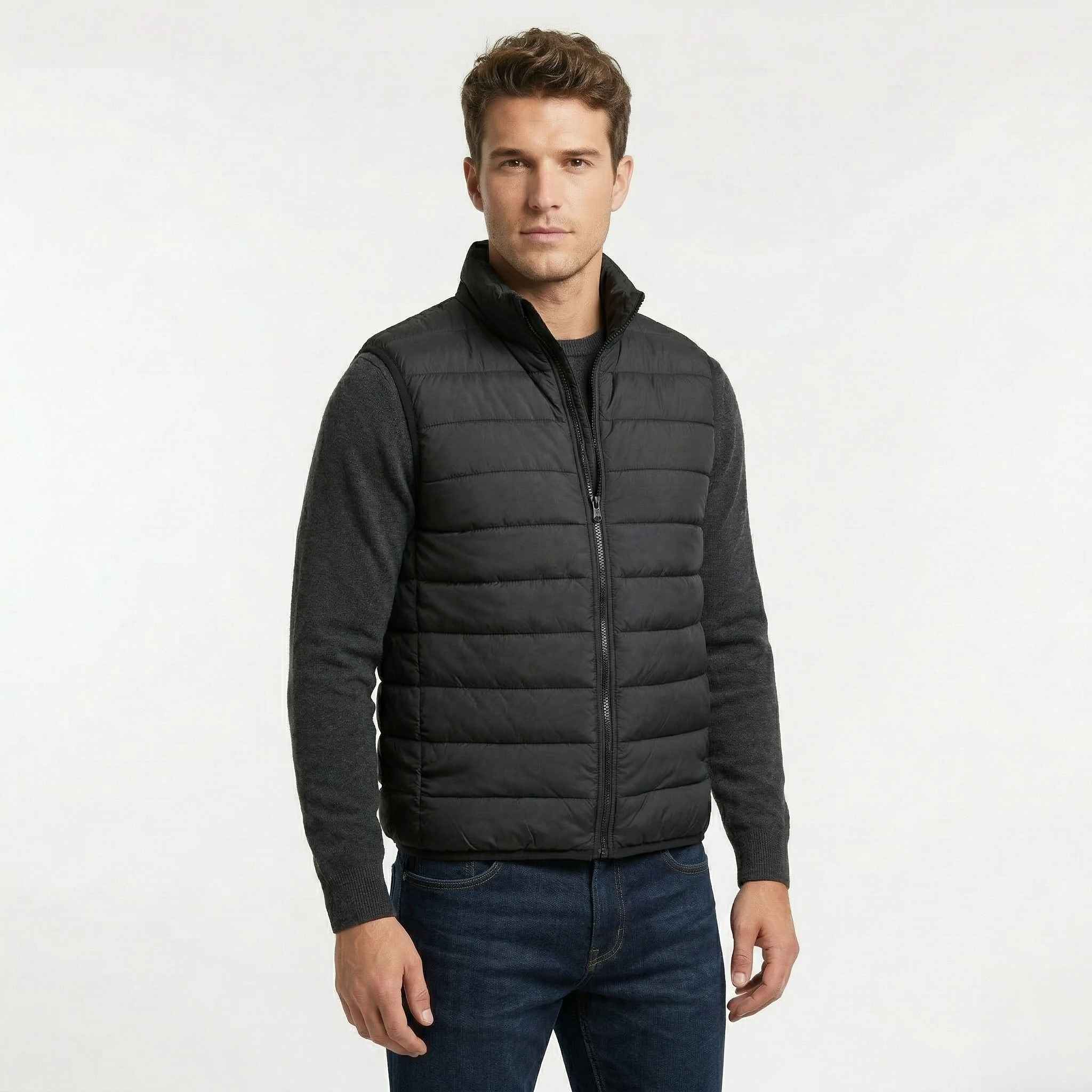 Chaleco Acolchado Línea Men Black