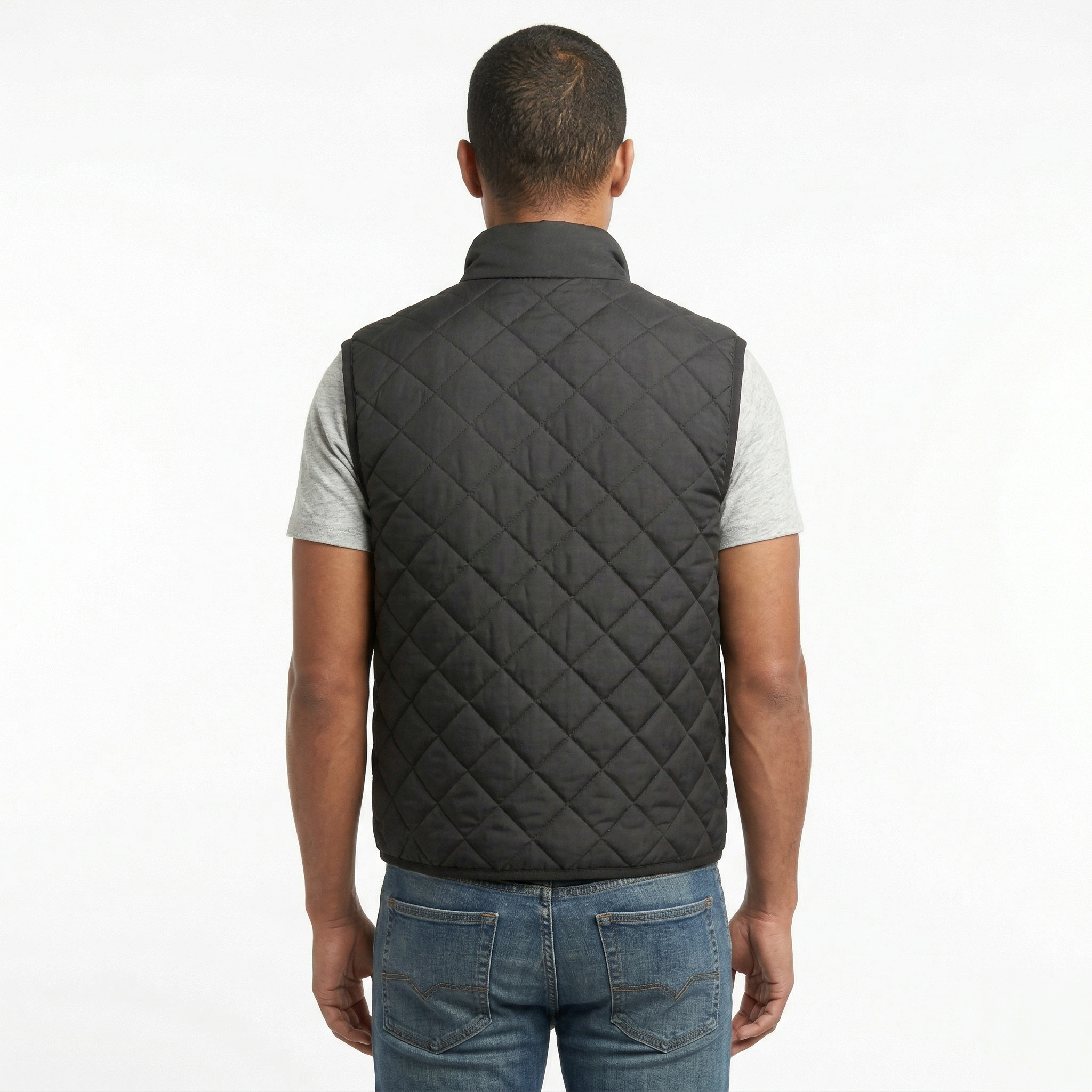 Chaleco Acolchado Rombo Men Black