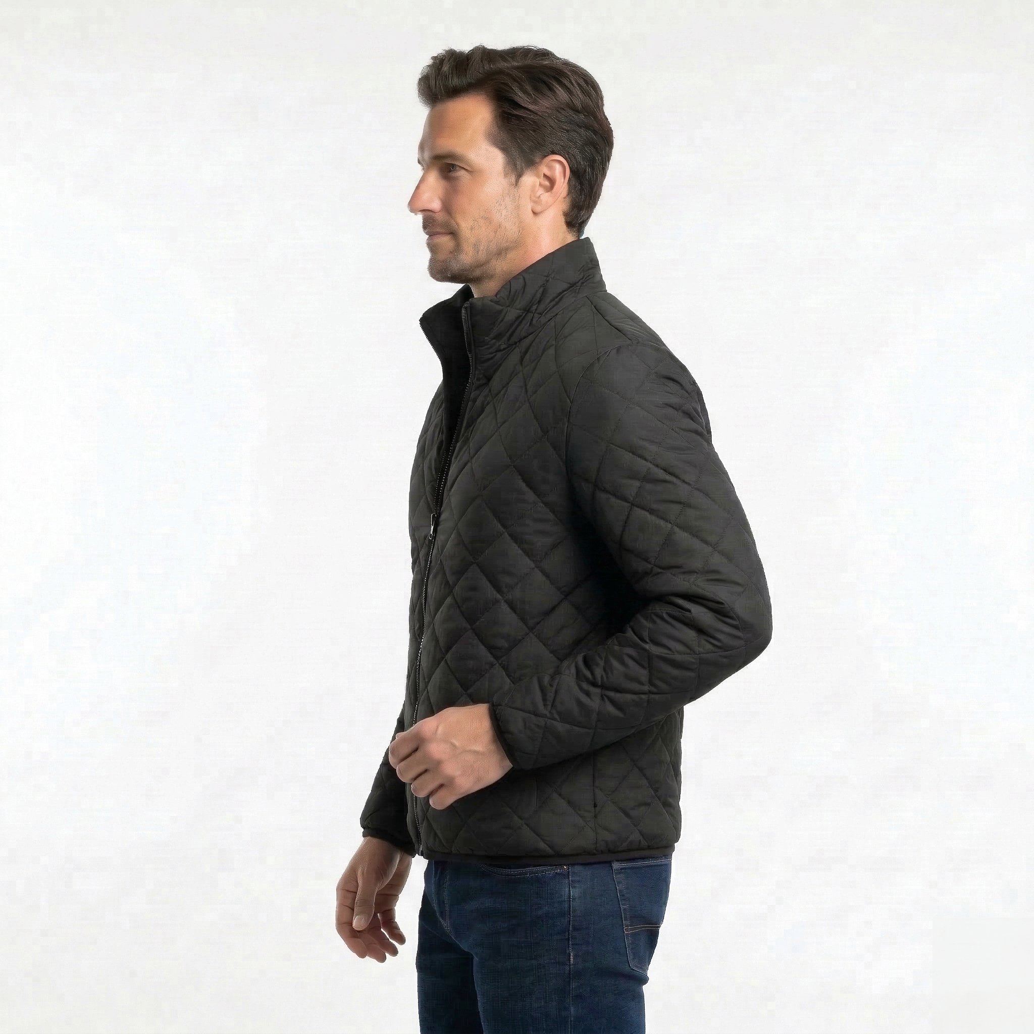 Chaqueta Acolchada Classic Men Rombo Black
