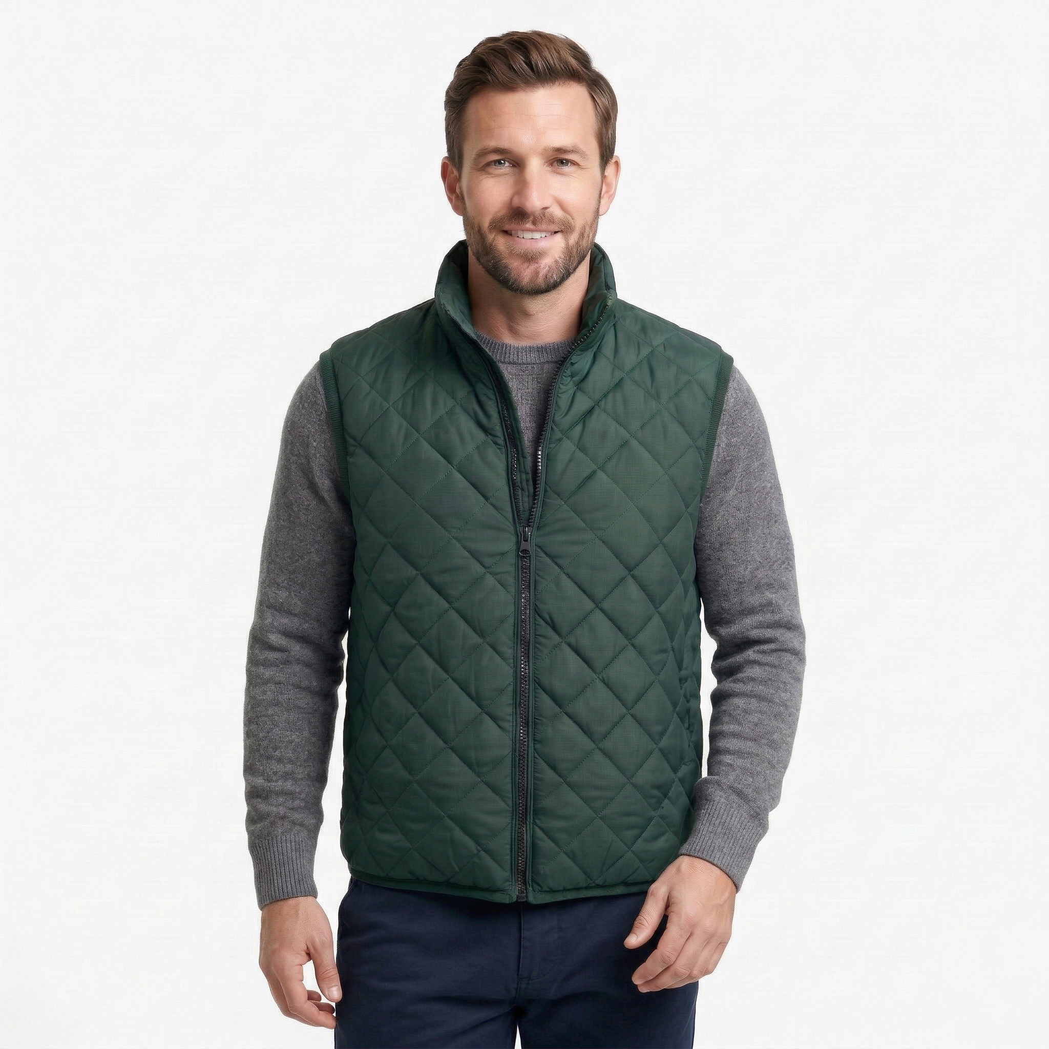 Chaleco Acolchado Rombo Men Green