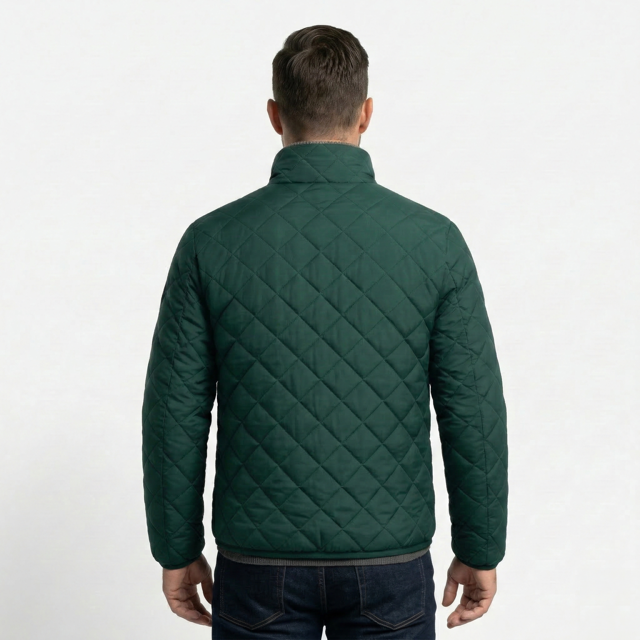 Chaqueta Acolchada Rombo Men Green