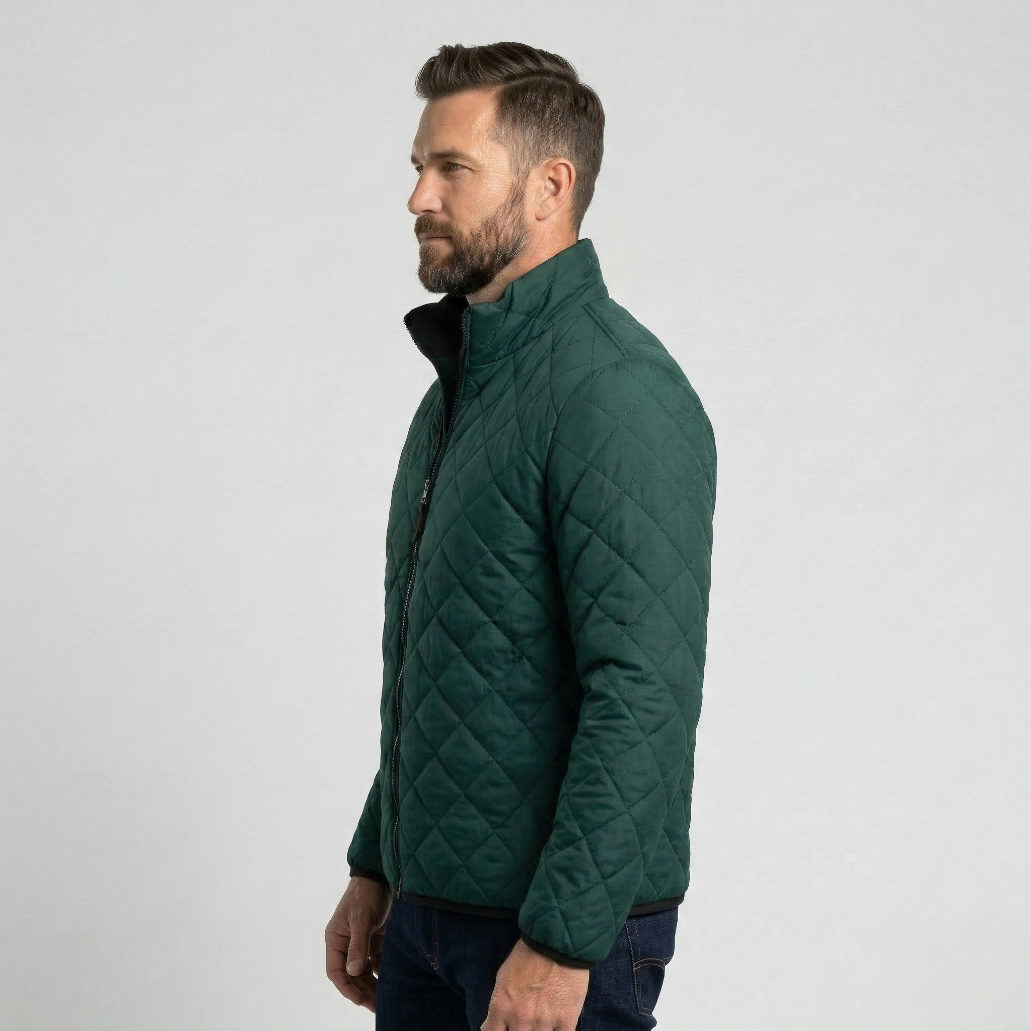 Chaqueta Acolchada Rombo Men Green