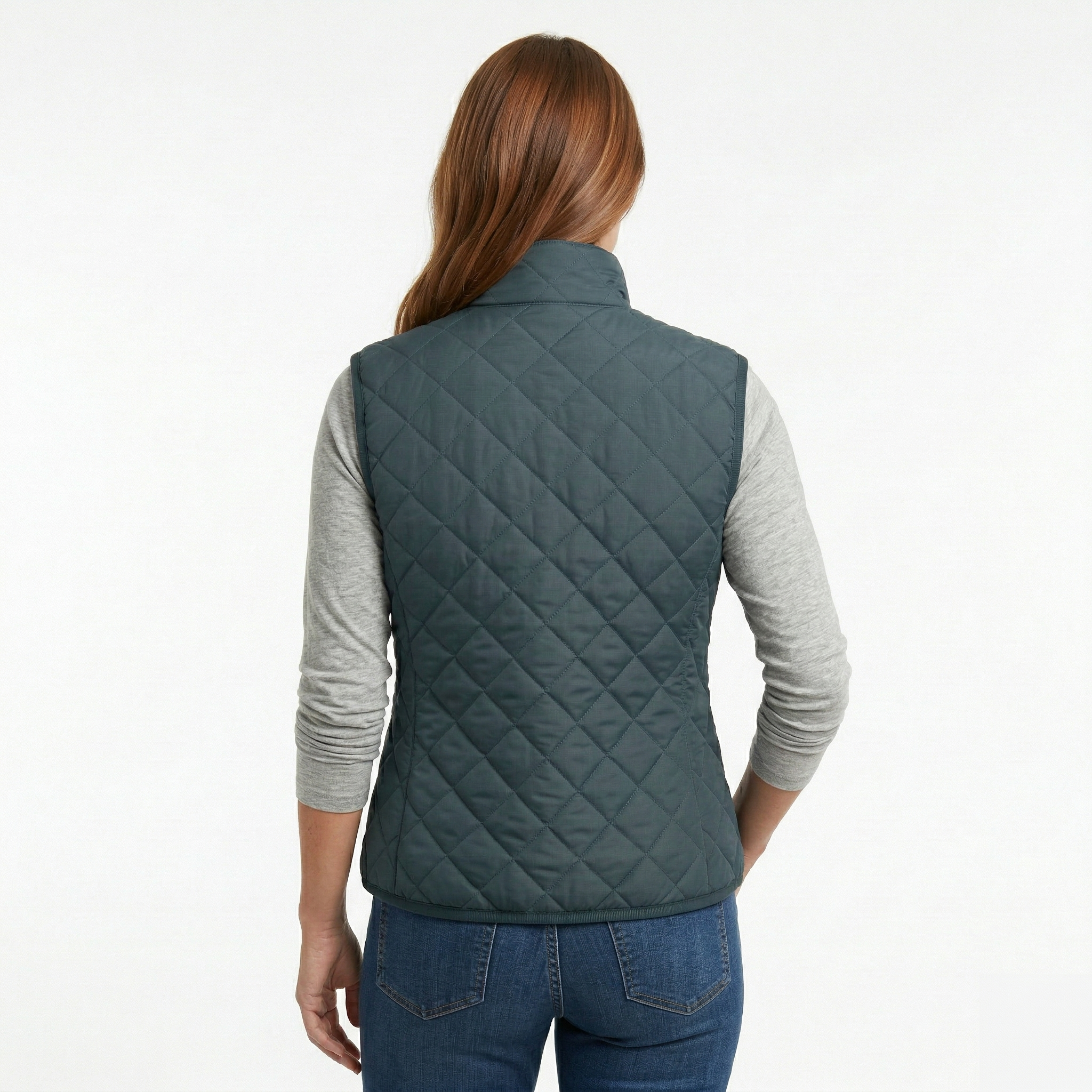 Chaleco Acolchado Rombo Women Navy