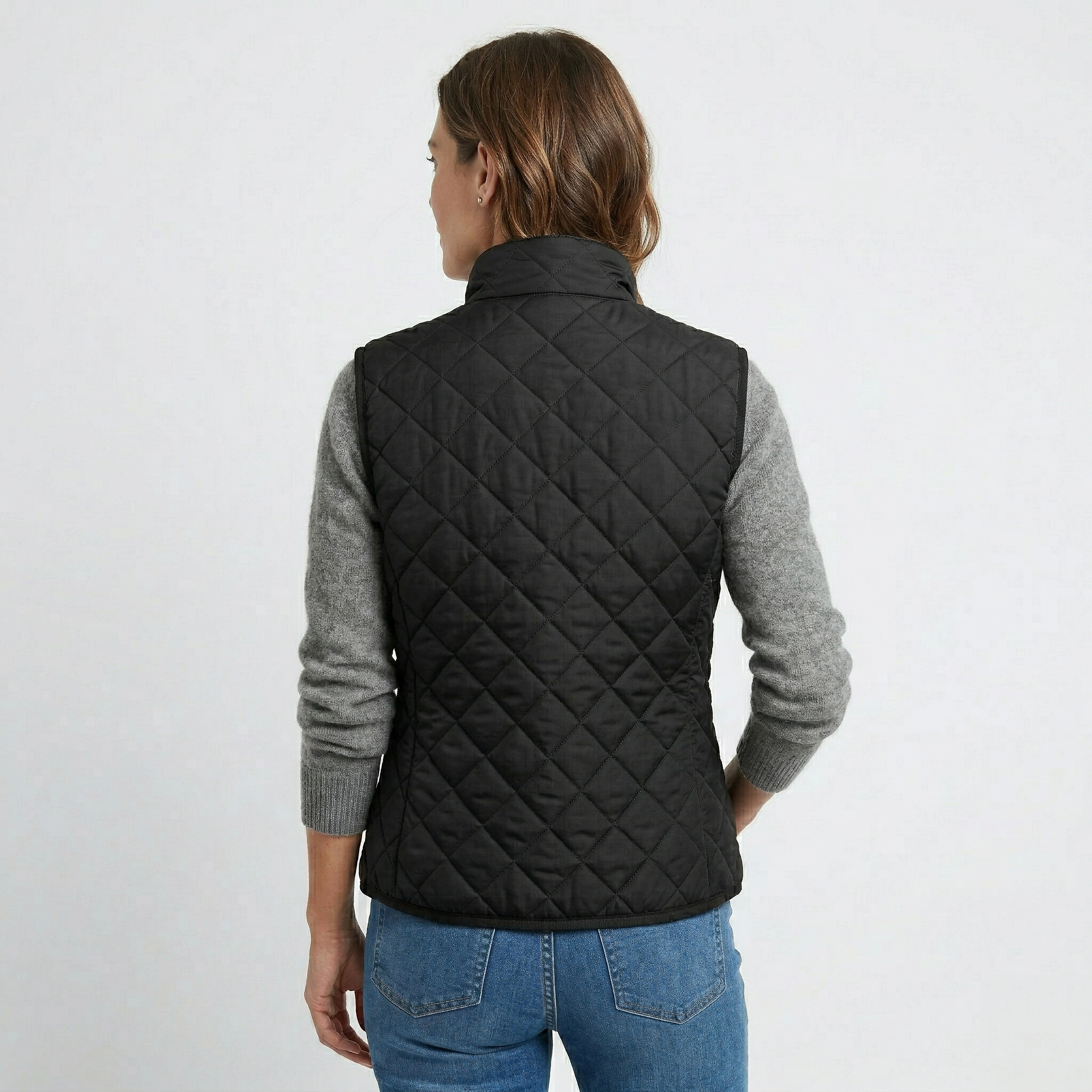 Chaleco Acolchado Rombo Women Black