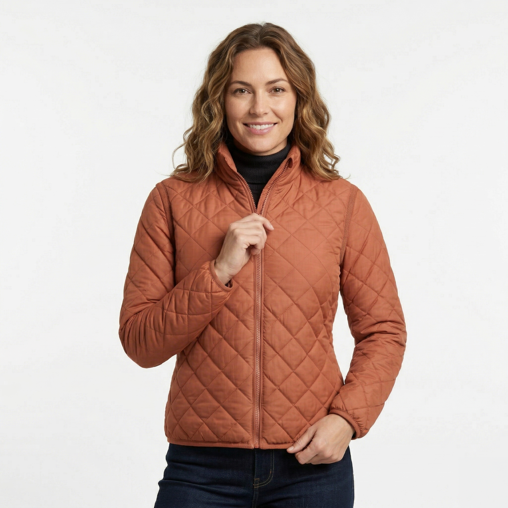 Chaqueta Acolchada Rombo Women Rombo Terracota