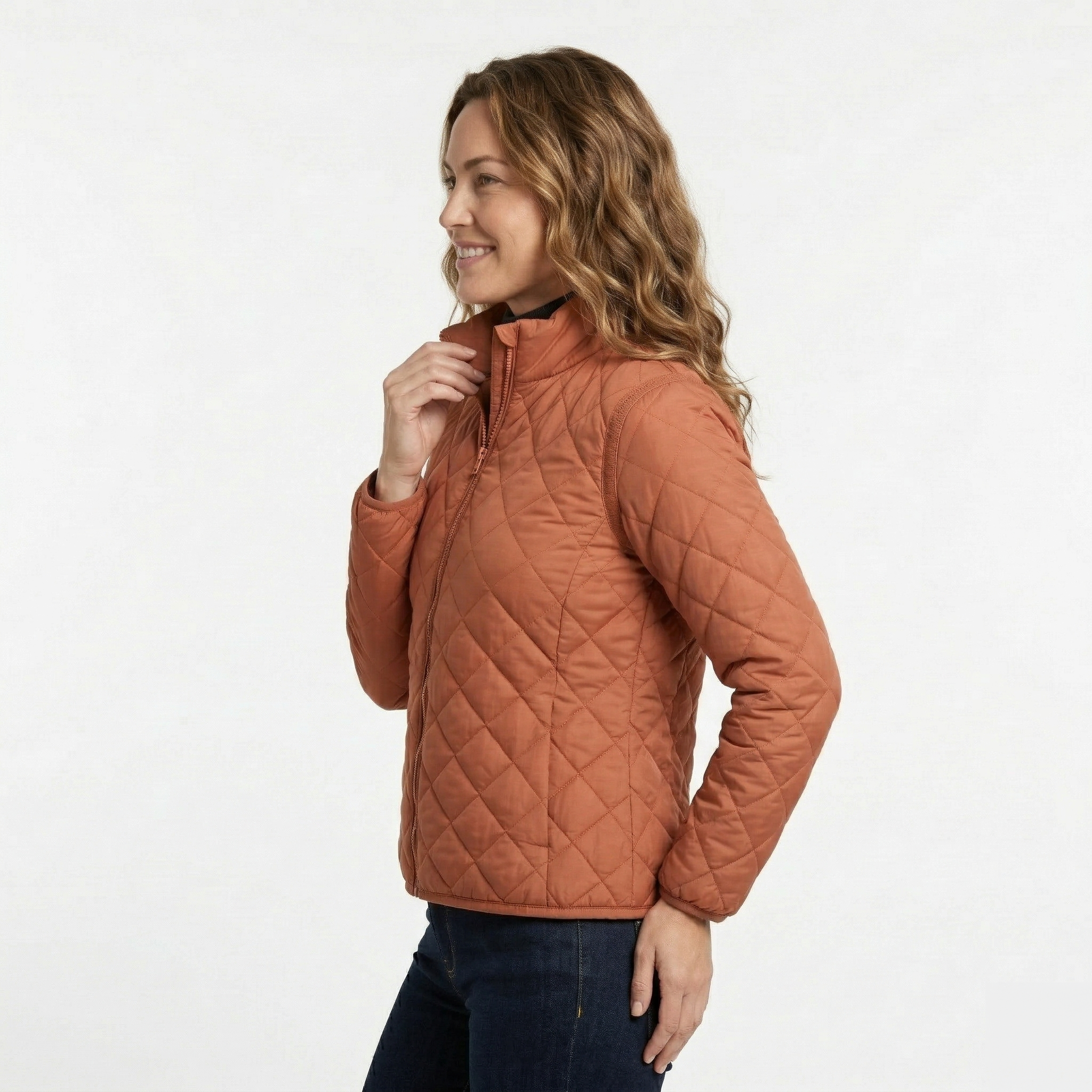 Chaqueta Acolchada Rombo Women Rombo Terracota