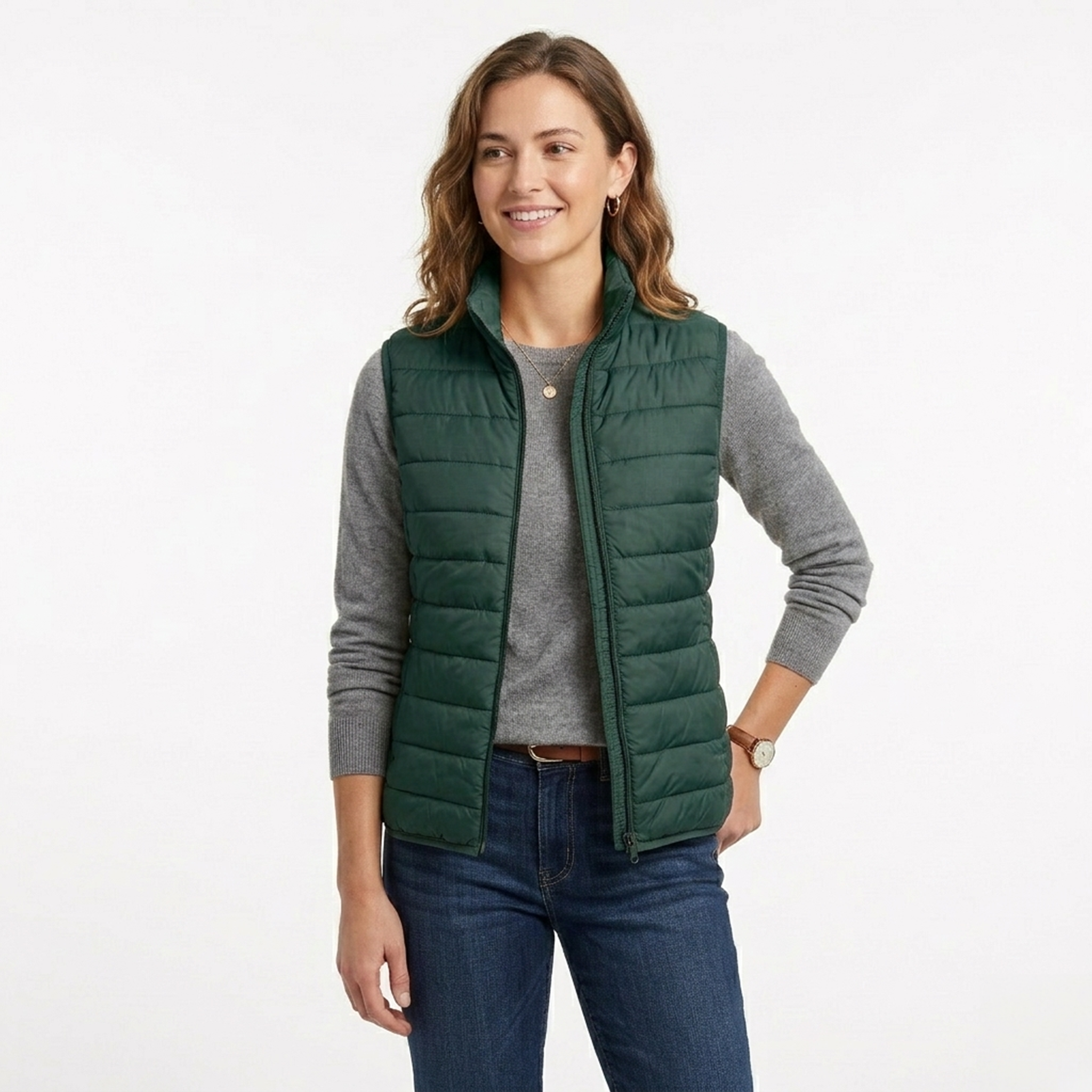 Chaleco Acolchado Women Green