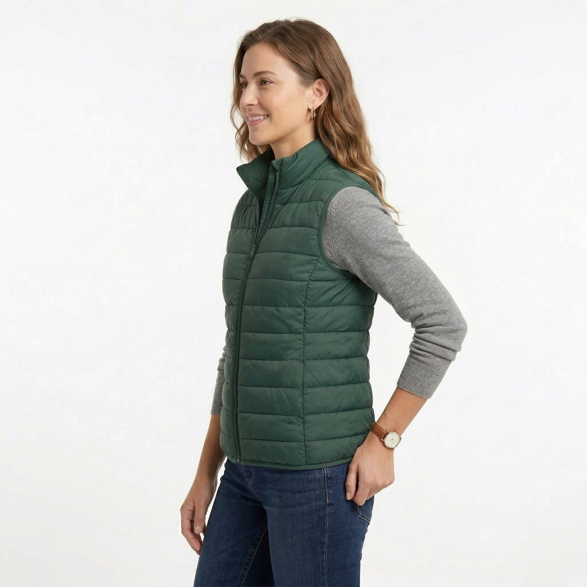 Chaleco Acolchado Women Green