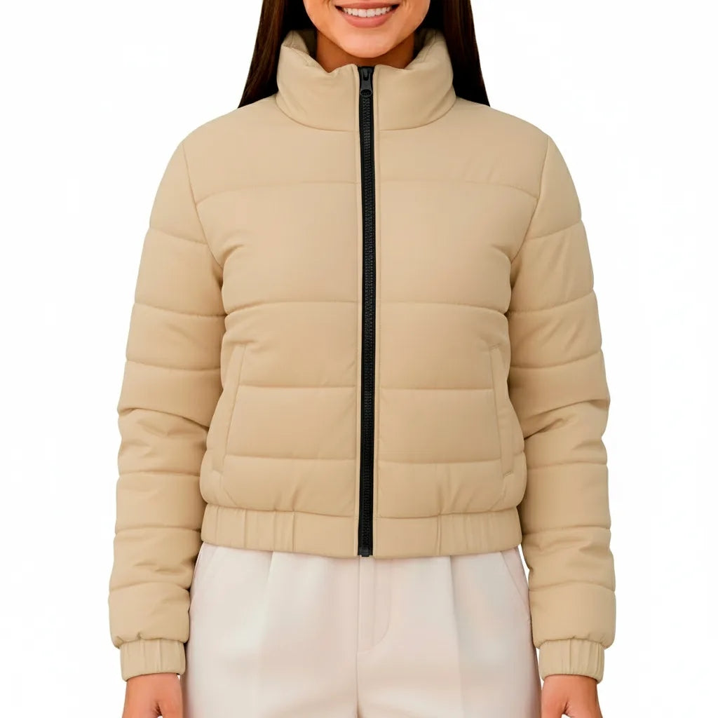 Chaqueta Acolchada Corta Women Bone