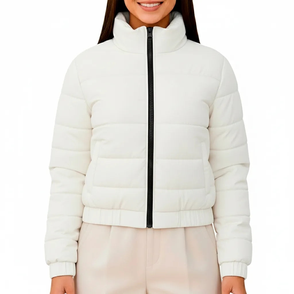 Chaqueta Acolchada Corta Women Whitte