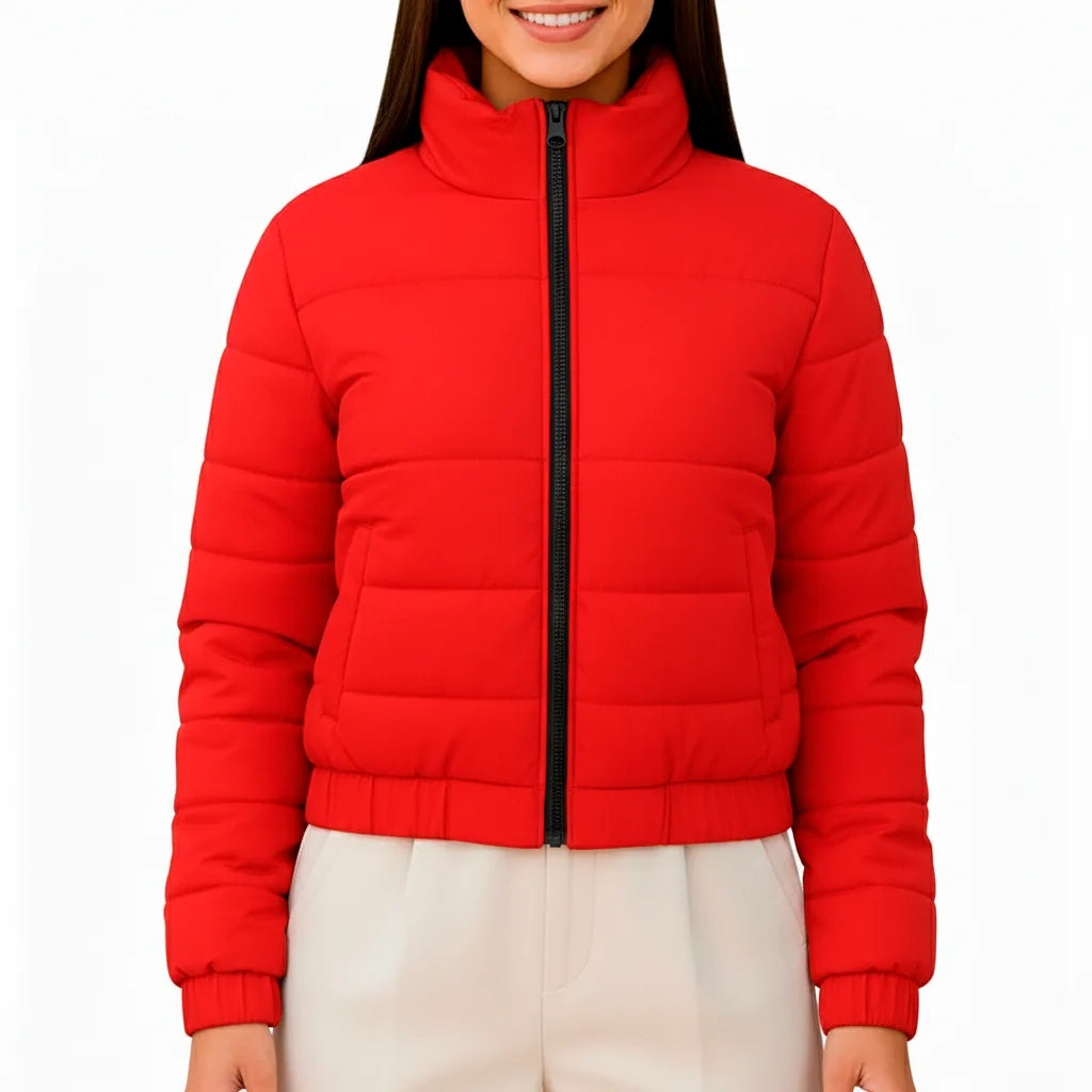 Chaqueta Acolchada Corta Women Red