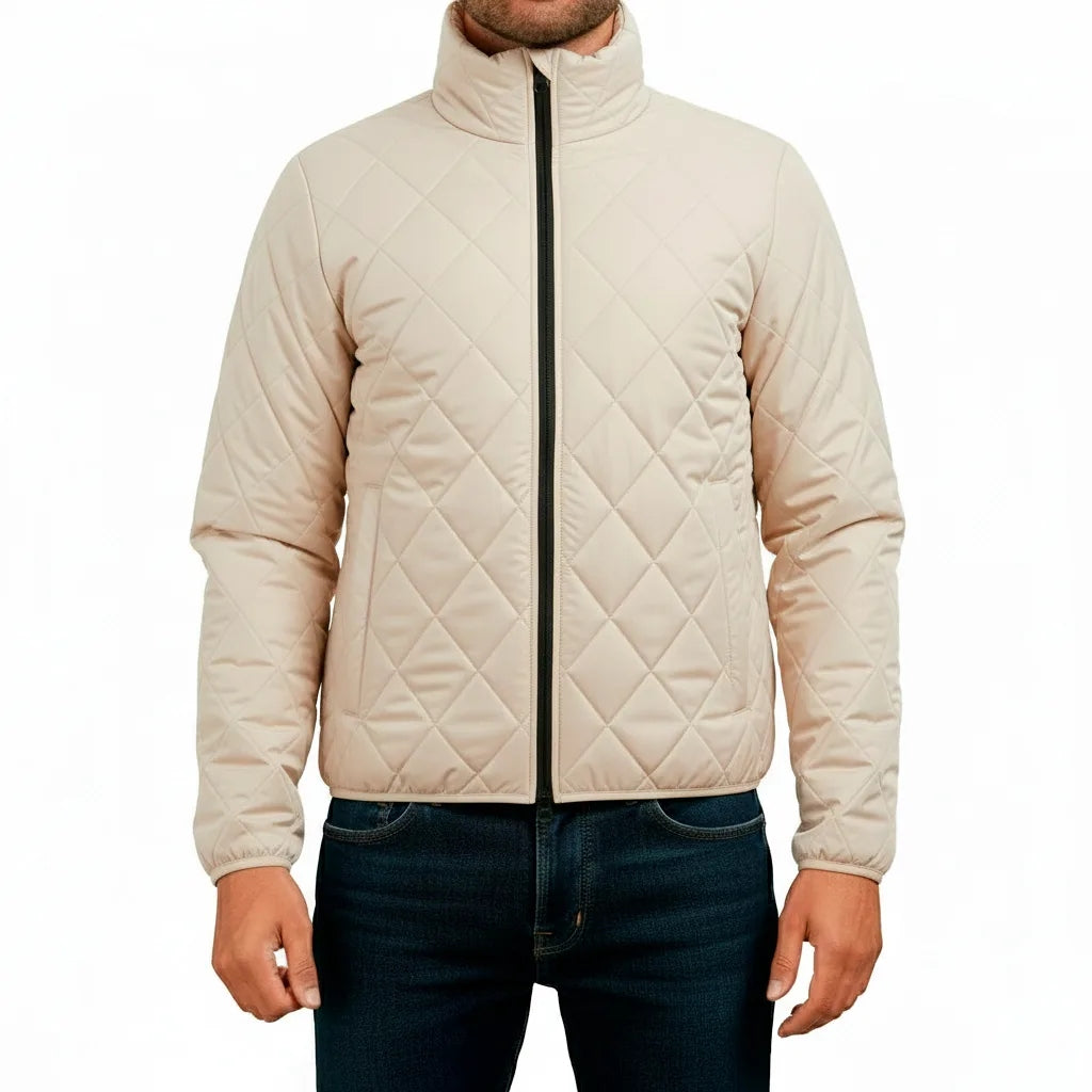 Chaqueta Acolchada Classic Men Rombo Bone